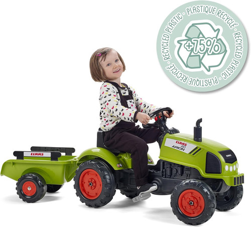 Tracteur pédales falk avec - tracteur, À