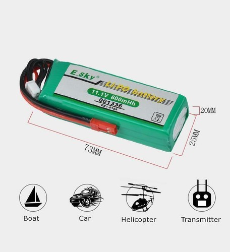Lipo battery 1v 800mah - 11.1v,