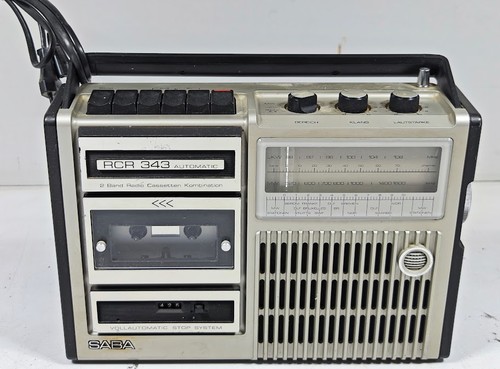 Saba rcr 343 radio cassette - saba,