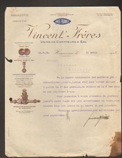 Haguenau (67) water meter factory "vincent Freres", in 1925