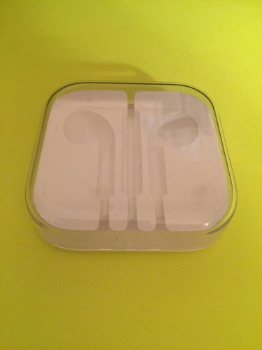 Apple headphone ear buds - ear, box