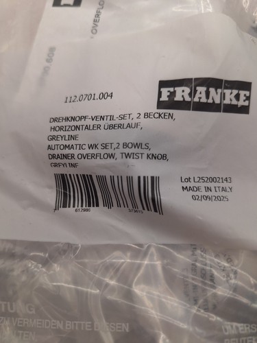 Kit vidage automatique - , franke