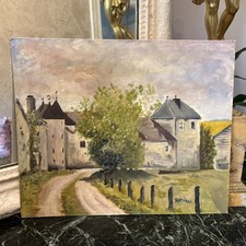 Huile Sur Carton Ancienne