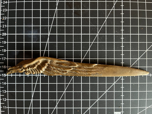 Ancien coupe papier - bronze, art