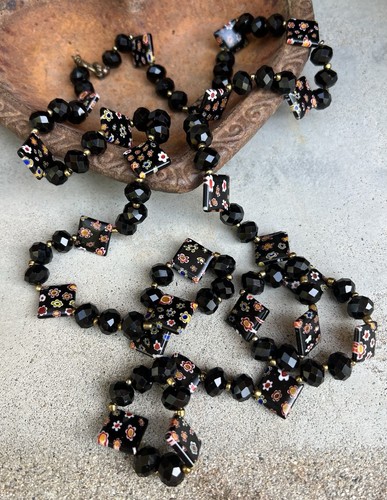 Collier ancien perles - , verre
