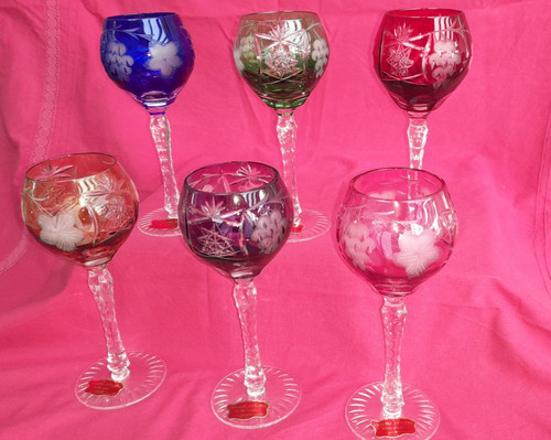 Verres vin couleur en - 6,