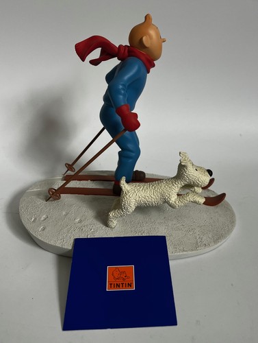 Herge figurine tintin ski - tintin,