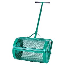 VEVOR Épandeur Compost Mousse Tourbe Gazon à Rouleau Hauteur Réglable 60 cm Vert