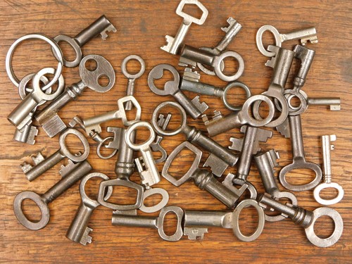 Lot anciennes clés clefs - clés, ,clefs