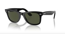 RAY BAN 2140 Wayfarer - 901 - Lunettes De Soleil - Noir/Vert G15