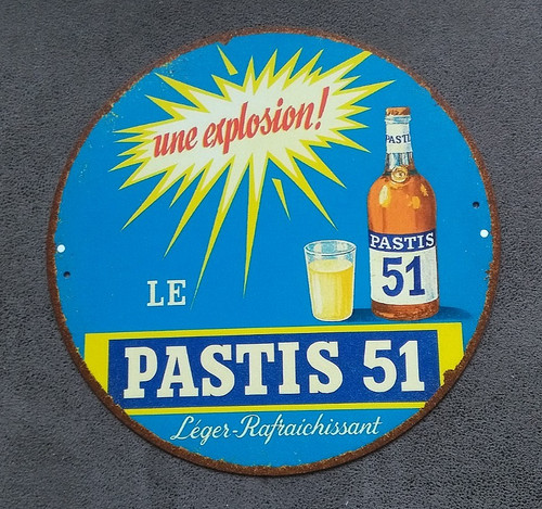 Plaque métal vintage - , pastis
