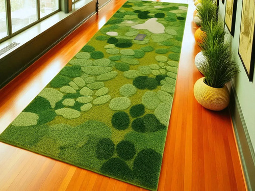 Tapis course touffeté à - de,