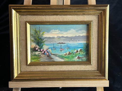 Huile sur panneau miniature