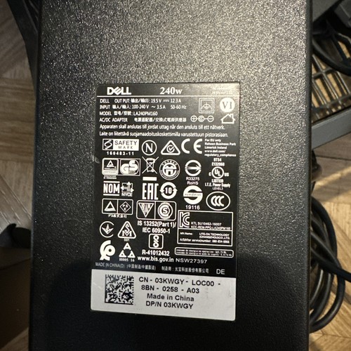 Chargeur dell 240w - chargeur, d’origine