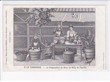 DORDOGNE: in the countryside, the preparation of the family nut brou - very bo