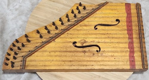 Ancienne cithare bois 15 - cithare,