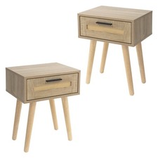2x Table de nuit avec tiroir