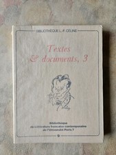 ÉO84 num. Lettres Bibliothèque Louis-Ferdinand Céline n.°9 Textes & Documents, 3