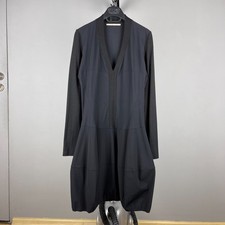 Robe noire col V femme