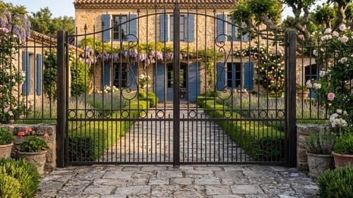 Portail coulissant acier - portail,