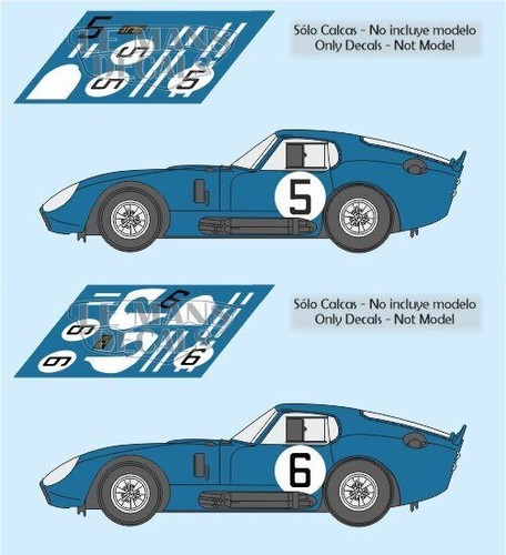 Décals shelby cobra - ac,