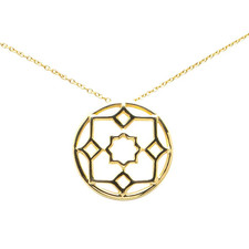 Tiffany & Co. Zellige Marrakesh Necklace 18" 18k Yellow Gold Picasso Auth #3797