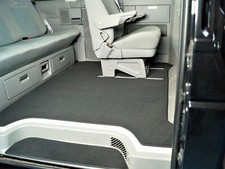 Ariba Gastraum-Matte Convient pour VW T4 Multivan Schienensitze Premium Velours