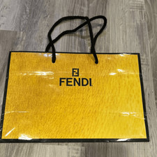 Vintage Fendi 1988 shopping bag glossy paper