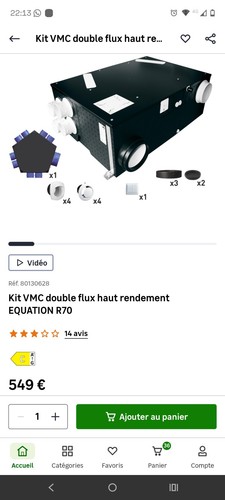 Vmc double flux équation a - flux,
