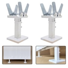 Jeu de supports de sol en acier pour radiateurs à panneaux design réglable et