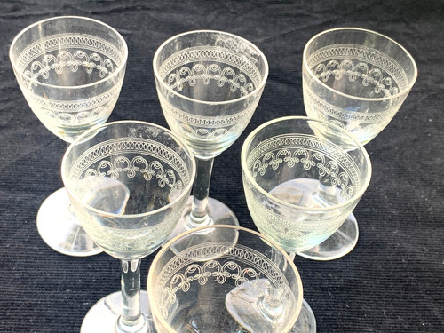 Anciens verres liqueur en - anciens,