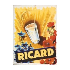 PLAQUE MÉTAL RICARD PASTIS