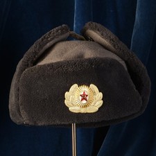 Chapka GDR Russian Badge "Cold War" Dead Stock Size 56