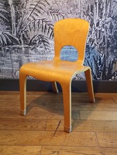 CHAISE ENFANT COMMUNITY VINTAGE-BOIS MULTIPLIS-Dlg Aalto-DESIGN 70 80