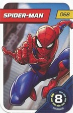 LECLERC 2023 GAME CARD. MARVEL. DEFIE TES HEROES. SPIDERMAN SPIDER-MAN N° 068