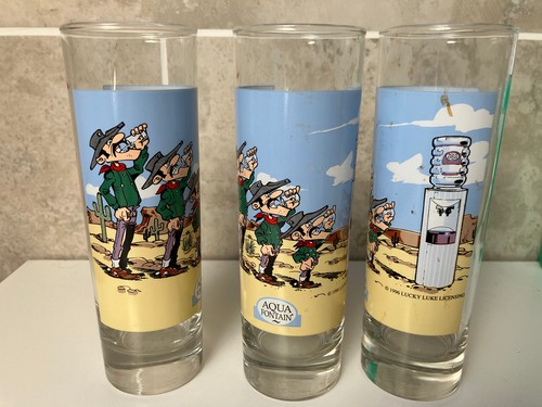Vieux verres lucky luke - verres,