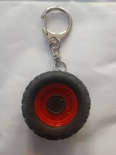 Vintage Unbranded Keychain Large Tire TRACTOR Keychain