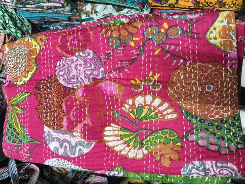 Couvre lit indien vintage fait - indien,