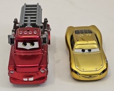 Disney Pixar Cars Ransburg Custom Rescue Squad Mater Gold Lightning McQueen Set