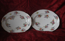 Lot of 2 Paris Porcelain Oval Dishes - Manufacture du Comte d'Artois 18th century