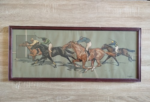 Tableau gouache pochoir - ou,