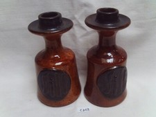 2 sandstone candle holders from Bouffioulx Belgium Armogrès SILL Plouvien (CD62)