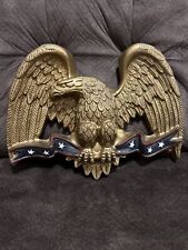 Vintage American Bald Eagle Casted Polyurethane Foam Painted - Gold Wall Plaque