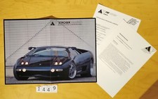 STROSEK LAMBORGHINI DIABLO Tuning Prospectus + Infos 4+2+2 pages D 1993