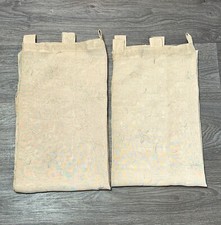 Lot 2 demi rideaux voile beige