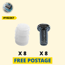 8 IKEA Replacement Screws 105163 + Sleeves 102267 for MALM HEMNES [Slovakia]