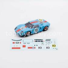 Décalcomanies à l'eau slot car Ford GT40 Gulf 24h Le Mans 1968 1:24 toptoys