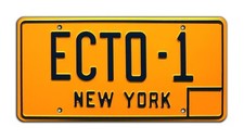 Ghostbusters | '59 Cadillac Hearse | ECTO-1 | STAMPED Replica Prop License Plate