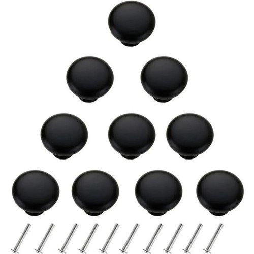 10pcs boutons poignées rond - 10pcs,