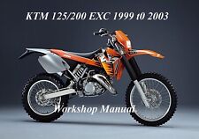 KTM 125 - 200 EXC 1999 to 2003 WORKSHOP MANUAL - PDF Files